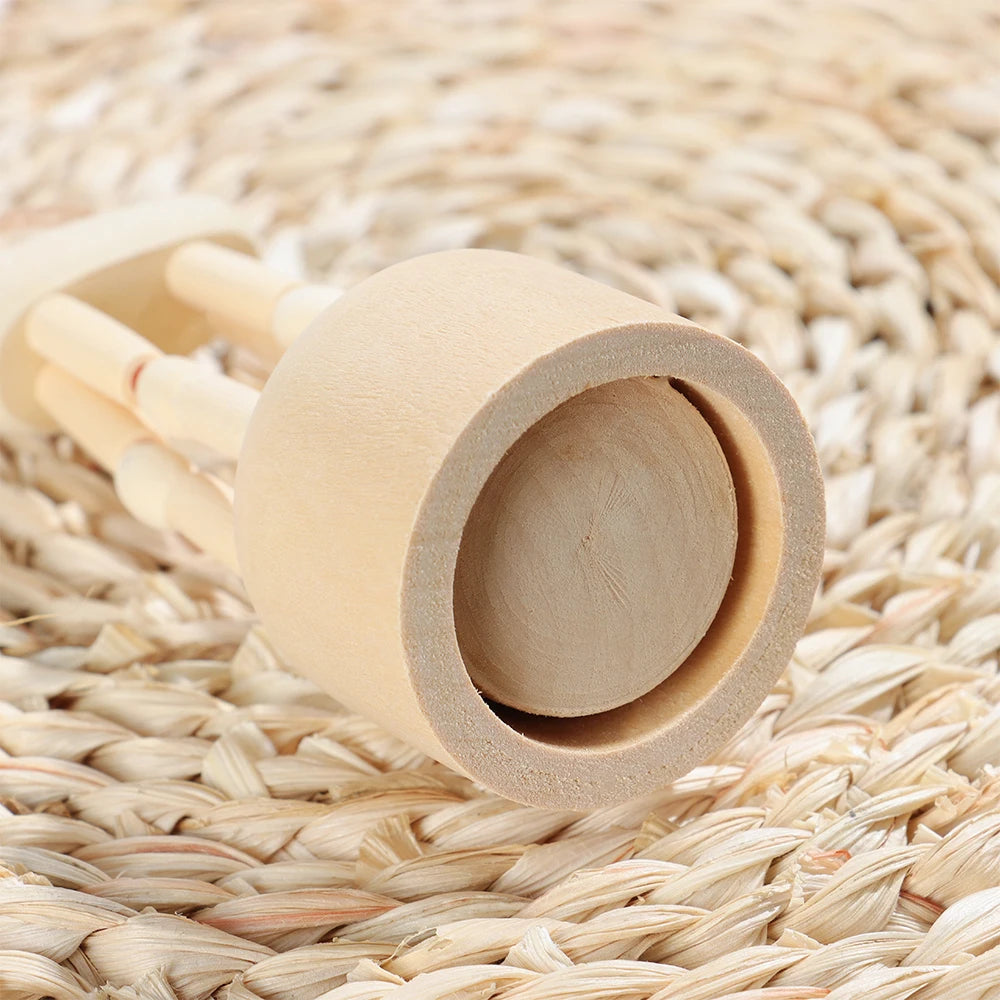 Wooden Animal Ornaments – Mini Movable Desktop Figurine Puppet Toy & Home Decoration Gift