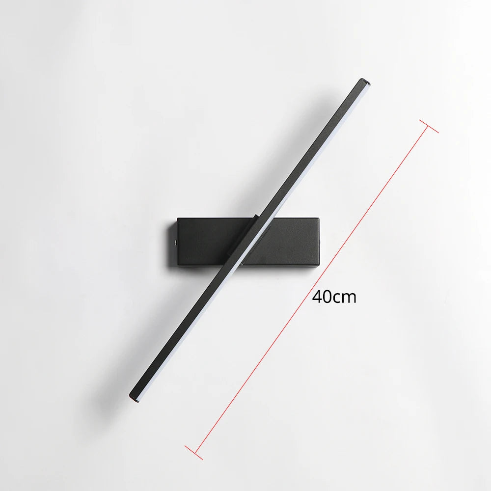 Rotatable LED Wall Lamp – Adjustable 330° Aluminum Light for Bedroom & Study