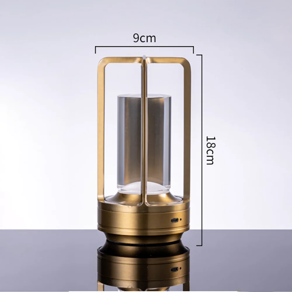 LED Touch Dimmable Table Lamp – Rechargeable Plastic Desk & Bedside Lamp