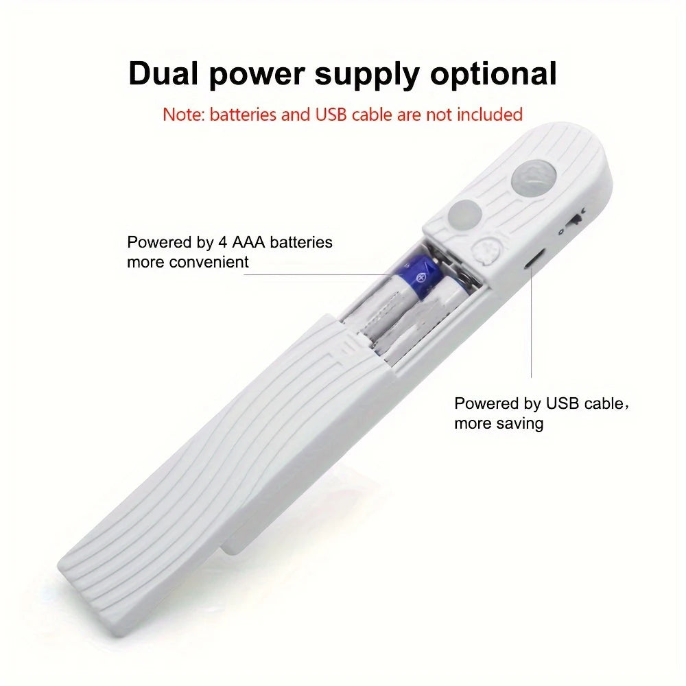 Motion Sensor LED Strip Lights – Battery-Powered COB 320 LEDs/m for Stairs, Bedroom & Closet