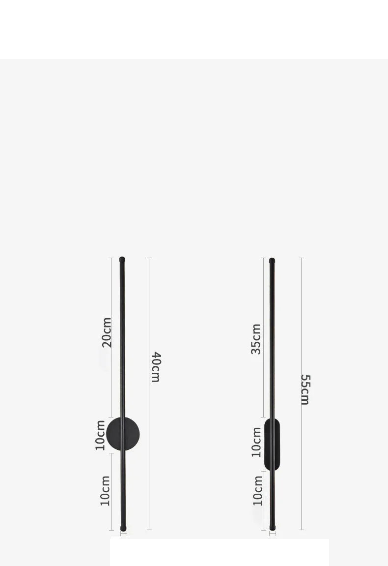 Minimalist LED Wall Lamp – Modern Strip Lighting Fixture for Bedroom & Living Room
