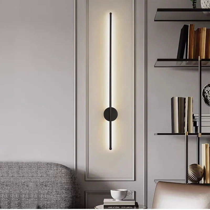 Minimalist LED Wall Lamp – Modern Strip Lighting Fixture for Bedroom & Living Room