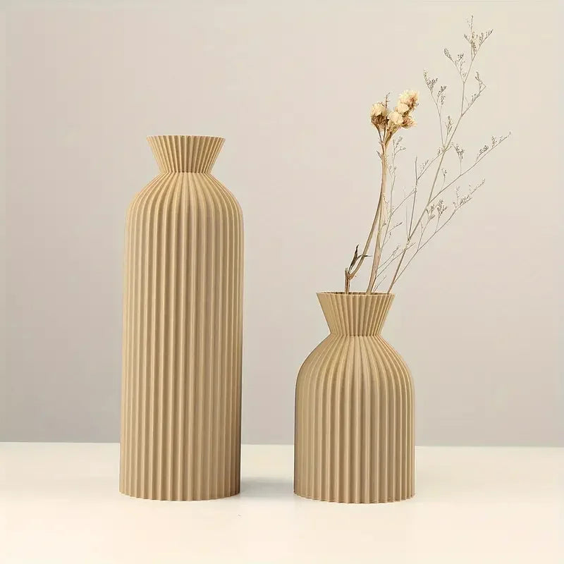 Elegant Black Plastic Vase – Boho Chic Home & Office Decorative Centerpiece