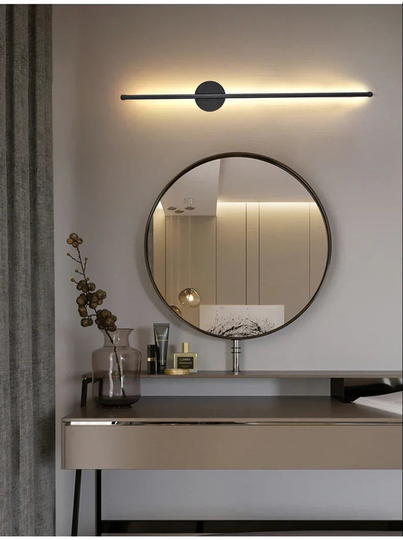 Minimalist LED Wall Lamp – Modern Strip Lighting Fixture for Bedroom & Living Room