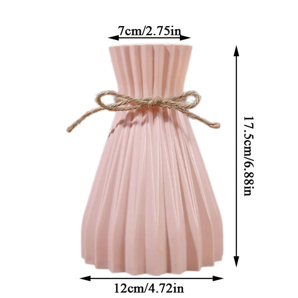 Creative Origami Vase – Modern Folding Plastic Flower Vase for Dry Arrangements