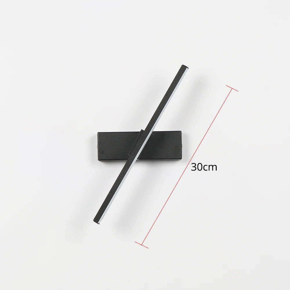 Rotatable LED Wall Lamp – Adjustable 330° Aluminum Light for Bedroom & Study