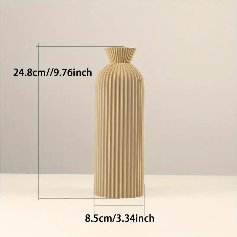 Elegant Black Plastic Vase – Boho Chic Home & Office Decorative Centerpiece