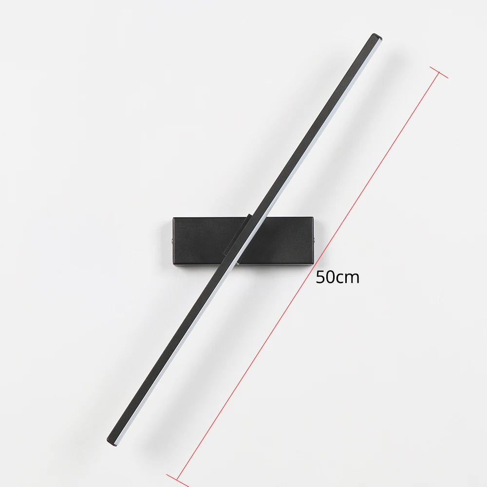 Rotatable LED Wall Lamp – Adjustable 330° Aluminum Light for Bedroom & Study
