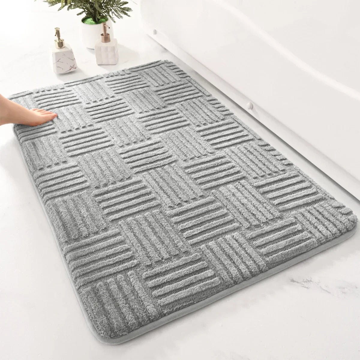 Thick Absorbent Bathroom Floor Mat