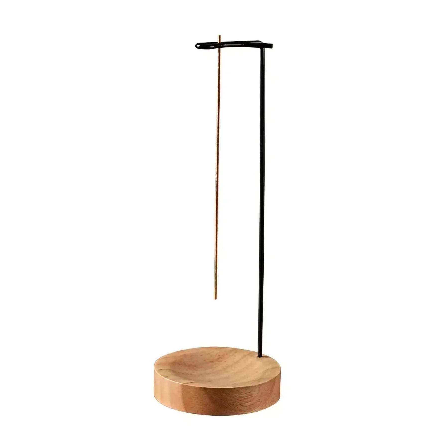 Wooden Upside Down Incense Burner – Round Stick Holder & Home Yoga Decoration