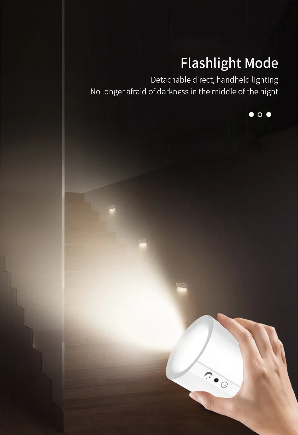 LED Magnetic Wall Lamp – Rotatable Up & Down Night Light for Bedroom and Living Room