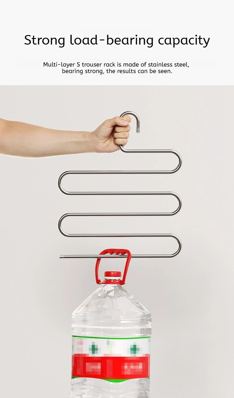 5-Layer Multi-Functional Clothes Hanger – Non-Slip Pant & Cloth Storage Rack