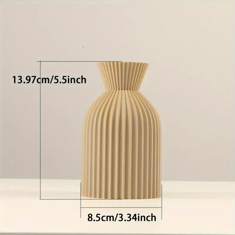 Elegant Black Plastic Vase – Boho Chic Home & Office Decorative Centerpiece