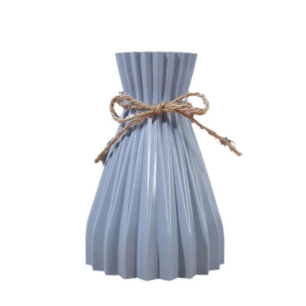 Creative Origami Vase – Modern Folding Plastic Flower Vase for Dry Arrangements