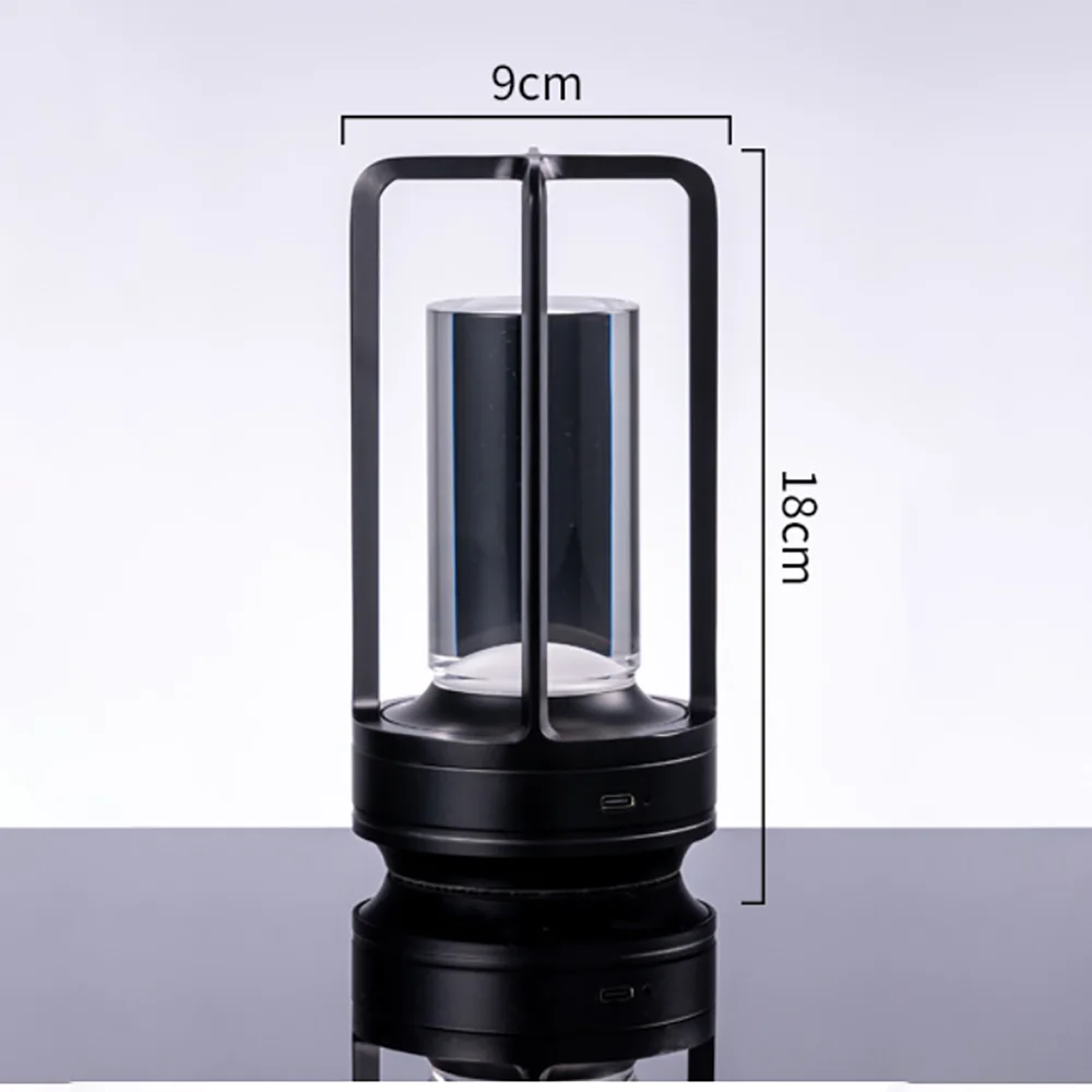 LED Touch Dimmable Table Lamp – Rechargeable Plastic Desk & Bedside Lamp