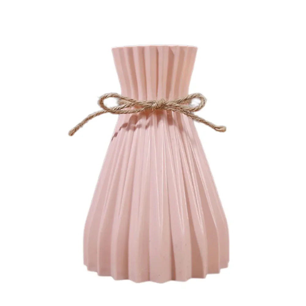 Creative Origami Vase – Modern Folding Plastic Flower Vase for Dry Arrangements